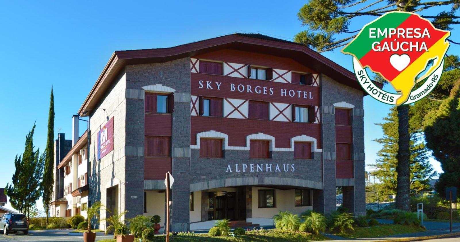 Sky Borges Hotel Alpenhaus - Gramado Exterior foto